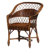 Krzesło wiklinowe - fotel do jadalni lub ogrodu Euforia KRE5