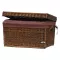 Kufer wiklinowy brązowy otwarty 70 cm K79