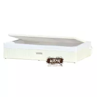 Skrzynia biała szuflada z pokrywą pod łóżko PSŁ5 100x60x20h